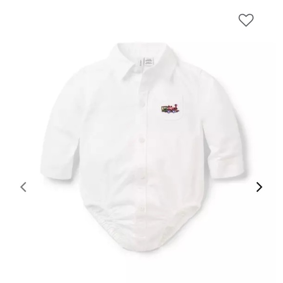 Janie and Jack Baby Train Oxford Bodysuit and train overalls - Picture 11 of 13